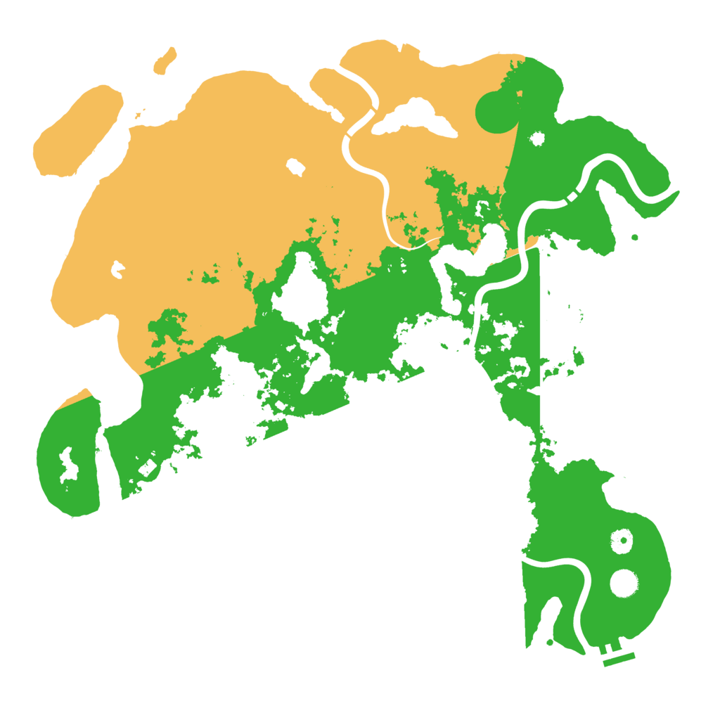 Biome Rust Map: Procedural Map, Size: 4500, Seed: 578021651