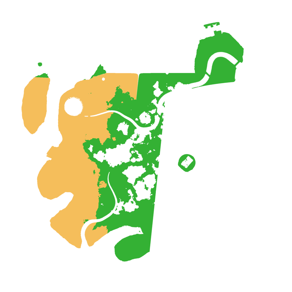 Biome Rust Map: Procedural Map, Size: 2800, Seed: 1634141197