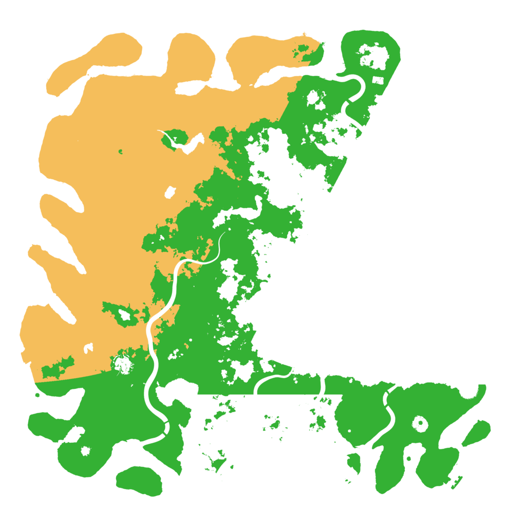 Biome Rust Map: Procedural Map, Size: 5000, Seed: 927499