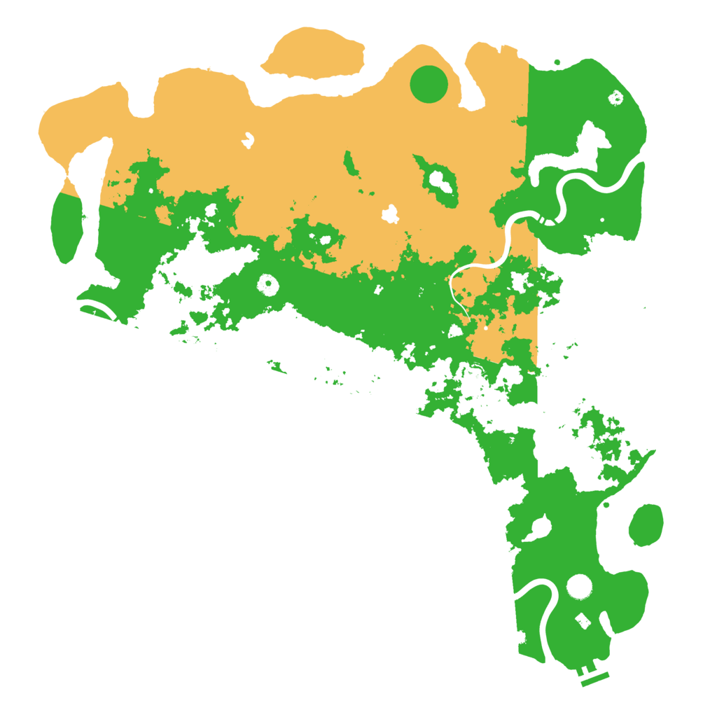 Biome Rust Map: Procedural Map, Size: 5000, Seed: 725209746