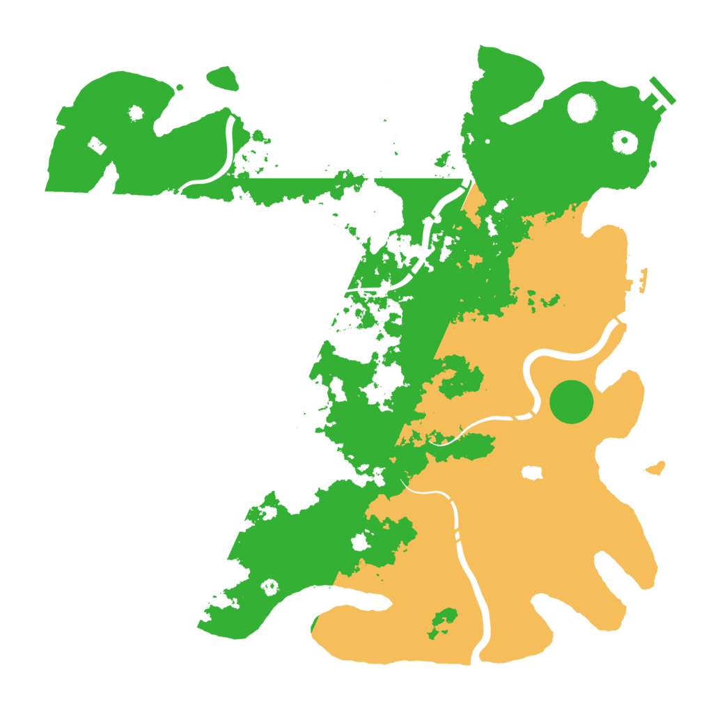 Biome Rust Map: Procedural Map, Size: 4300, Seed: 1285563513