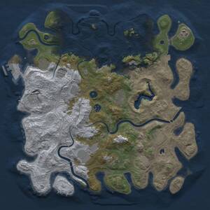 Thumbnail Rust Map: Procedural Map, Size: 4250, Seed: 667947415, 16 Monuments