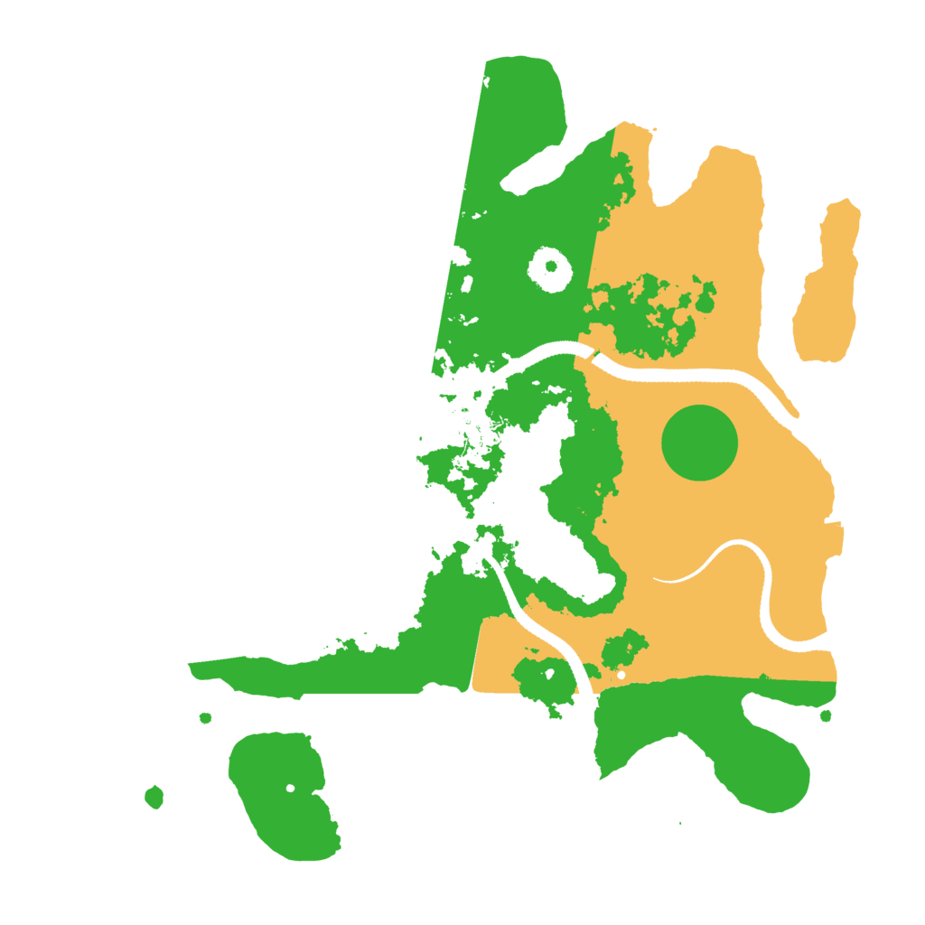 Biome Rust Map: Procedural Map, Size: 3200, Seed: 954589710