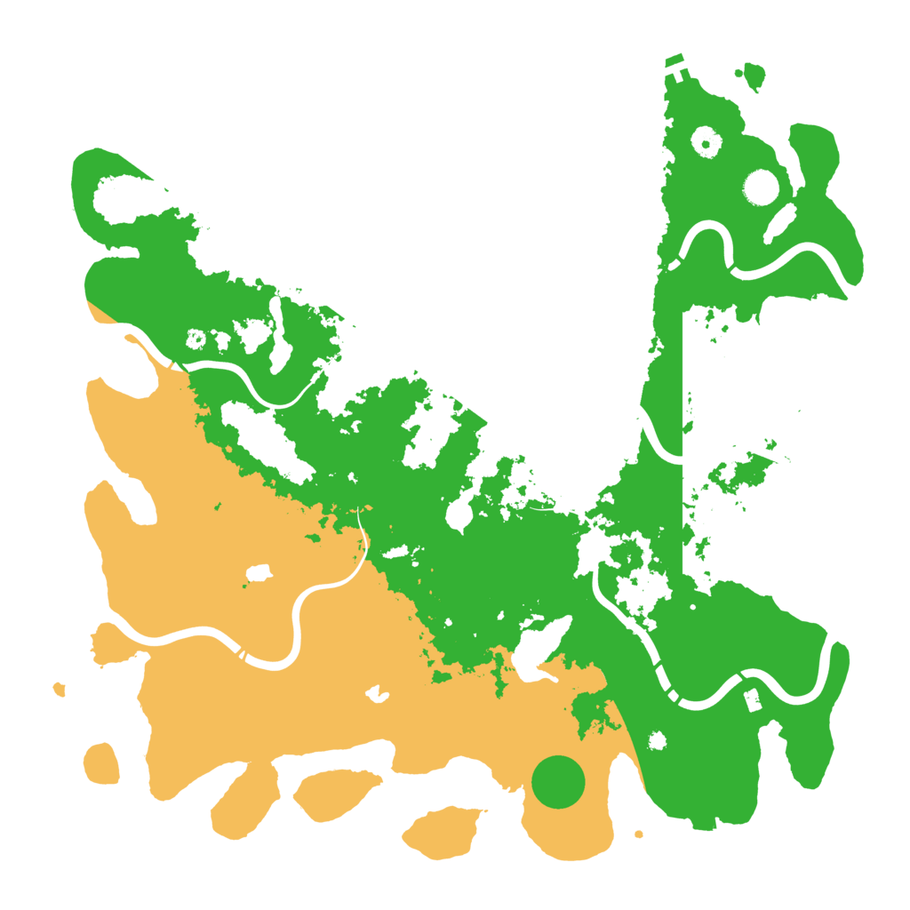 Biome Rust Map: Procedural Map, Size: 4500, Seed: 3232444