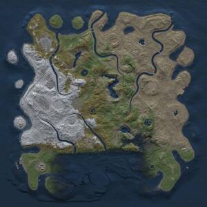 Thumbnail Rust Map: Procedural Map, Size: 4500, Seed: 663047161, 15 Monuments