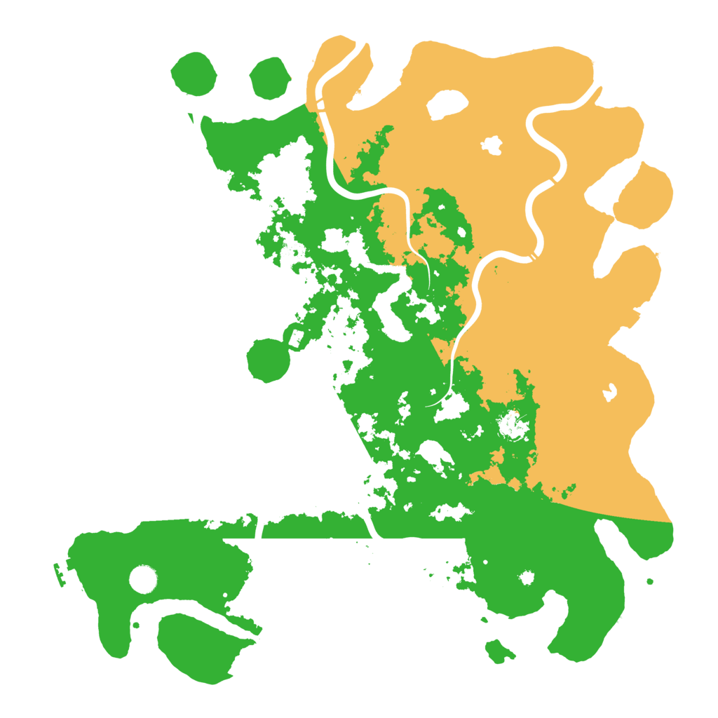 Biome Rust Map: Procedural Map, Size: 4500, Seed: 663047161