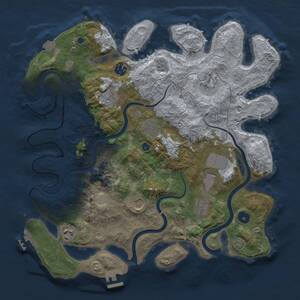 Thumbnail Rust Map: Procedural Map, Size: 3800, Seed: 587500148, 15 Monuments