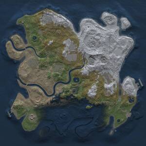 Thumbnail Rust Map: Procedural Map, Size: 3700, Seed: 1881901946, 16 Monuments