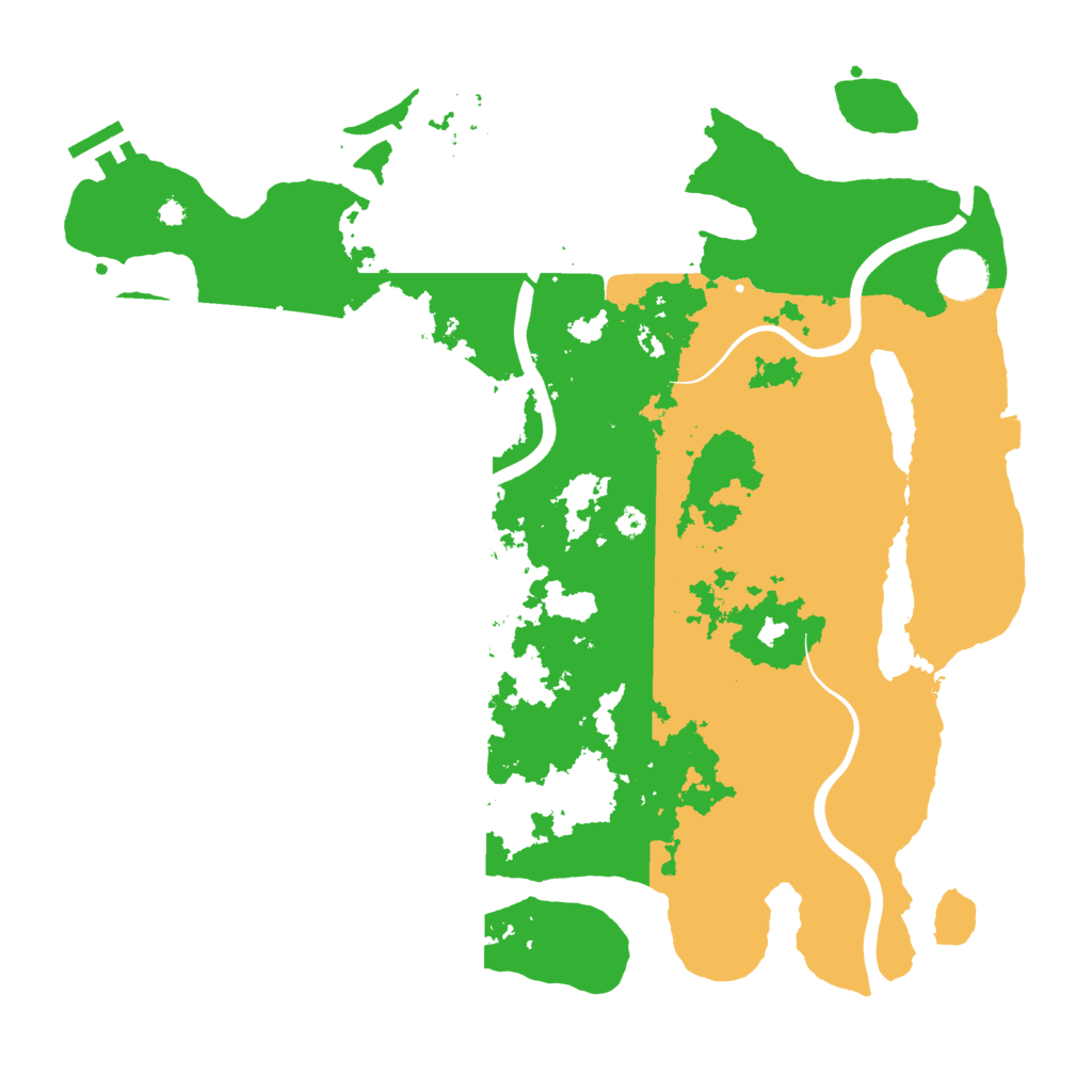 Biome Rust Map: Procedural Map, Size: 3800, Seed: 264437127