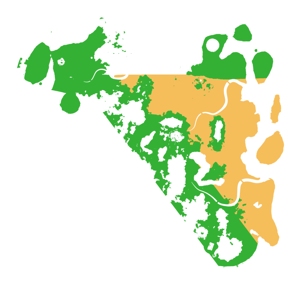Biome Rust Map: Procedural Map, Size: 4200, Seed: 991726668