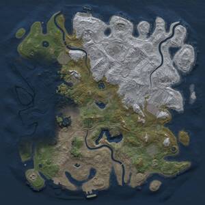 Thumbnail Rust Map: Procedural Map, Size: 4500, Seed: 2068328551, 16 Monuments