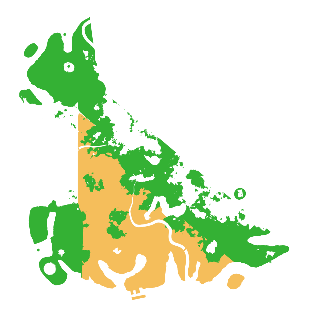 Biome Rust Map: Procedural Map, Size: 4500, Seed: 2068328551