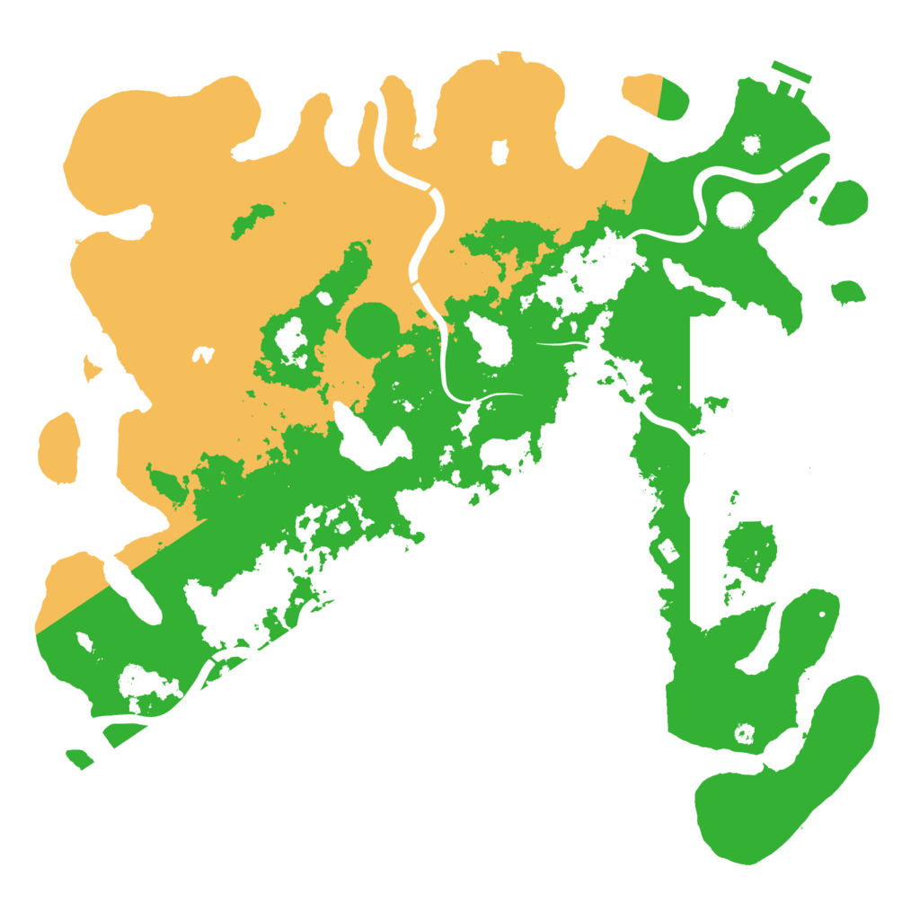 Biome Rust Map: Procedural Map, Size: 4500, Seed: 129348993