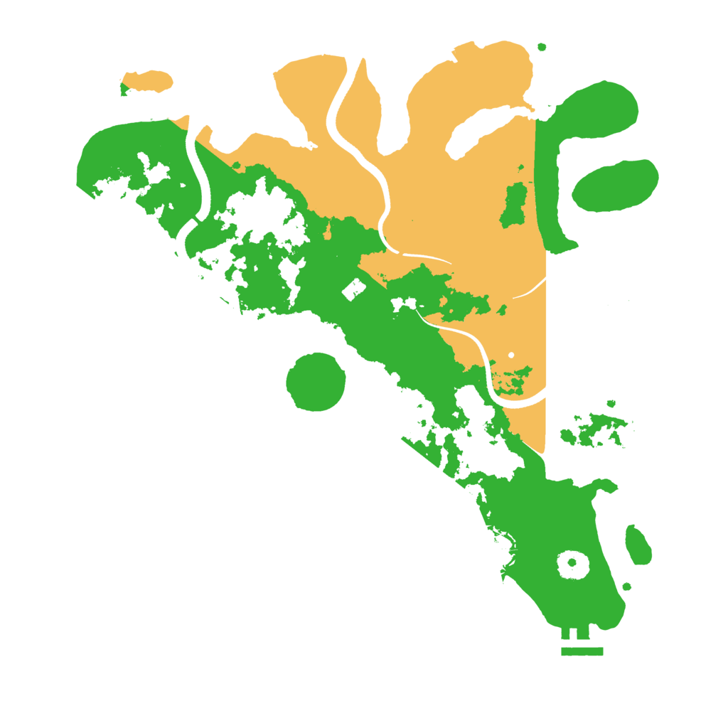 Biome Rust Map: Procedural Map, Size: 3500, Seed: 1538259754