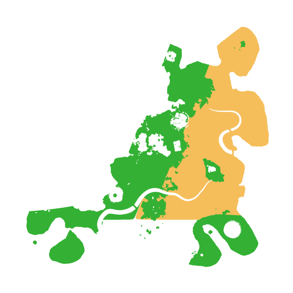 Biome Rust Map: Procedural Map, Size: 3000, Seed: 545230403