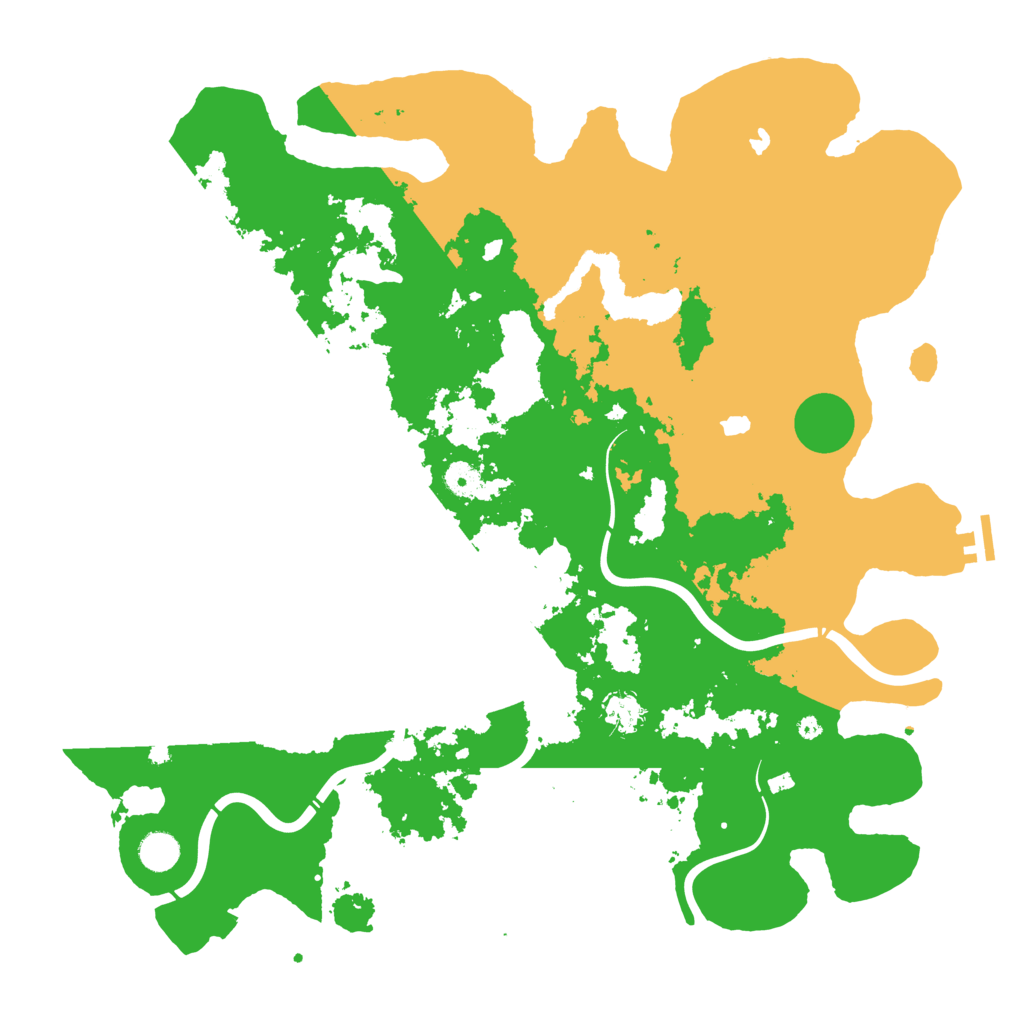 Biome Rust Map: Procedural Map, Size: 4500, Seed: 1115499317