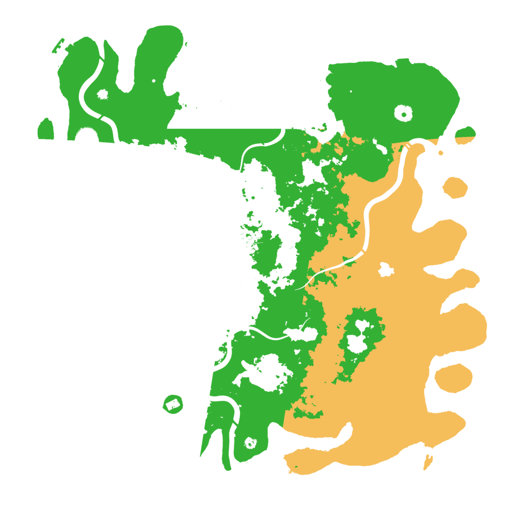 Biome Rust Map: Procedural Map, Size: 4350, Seed: 230501922