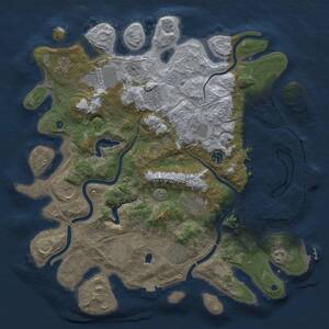 Thumbnail Rust Map: Procedural Map, Size: 4250, Seed: 602961159, 17 Monuments