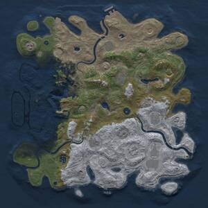 Thumbnail Rust Map: Procedural Map, Size: 4500, Seed: 1389245066, 16 Monuments