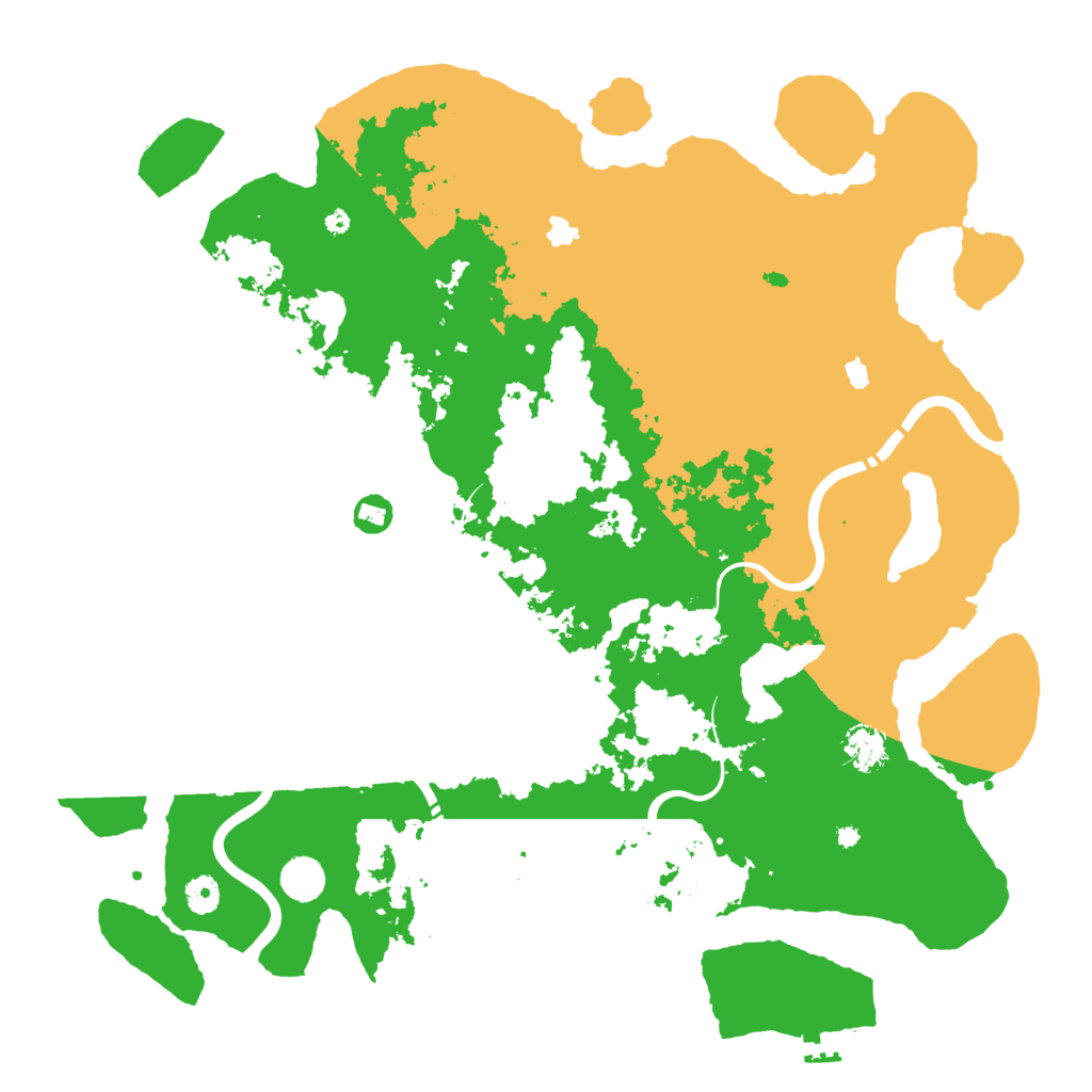 Biome Rust Map: Procedural Map, Size: 4500, Seed: 270254582