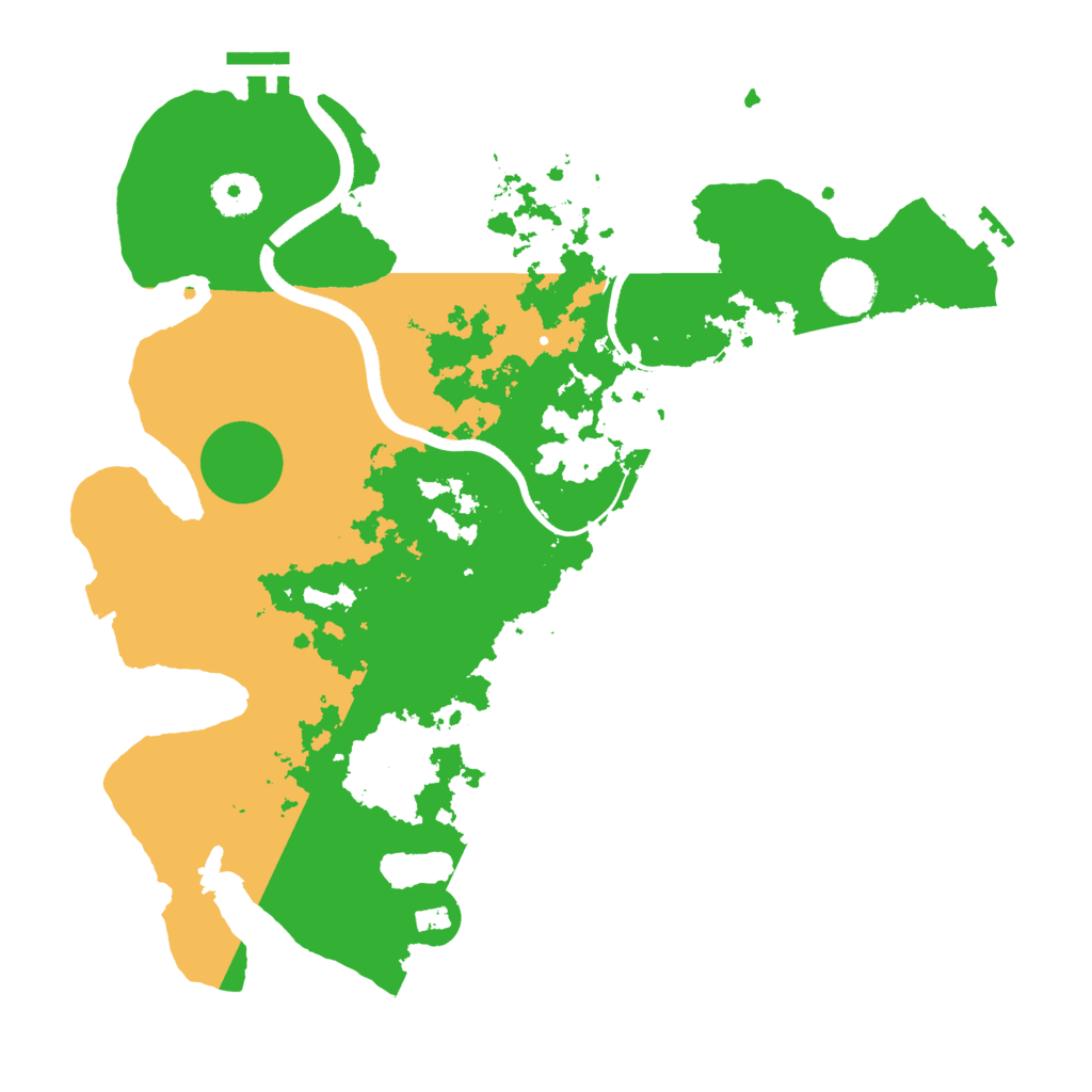 Biome Rust Map: Procedural Map, Size: 3500, Seed: 231171966