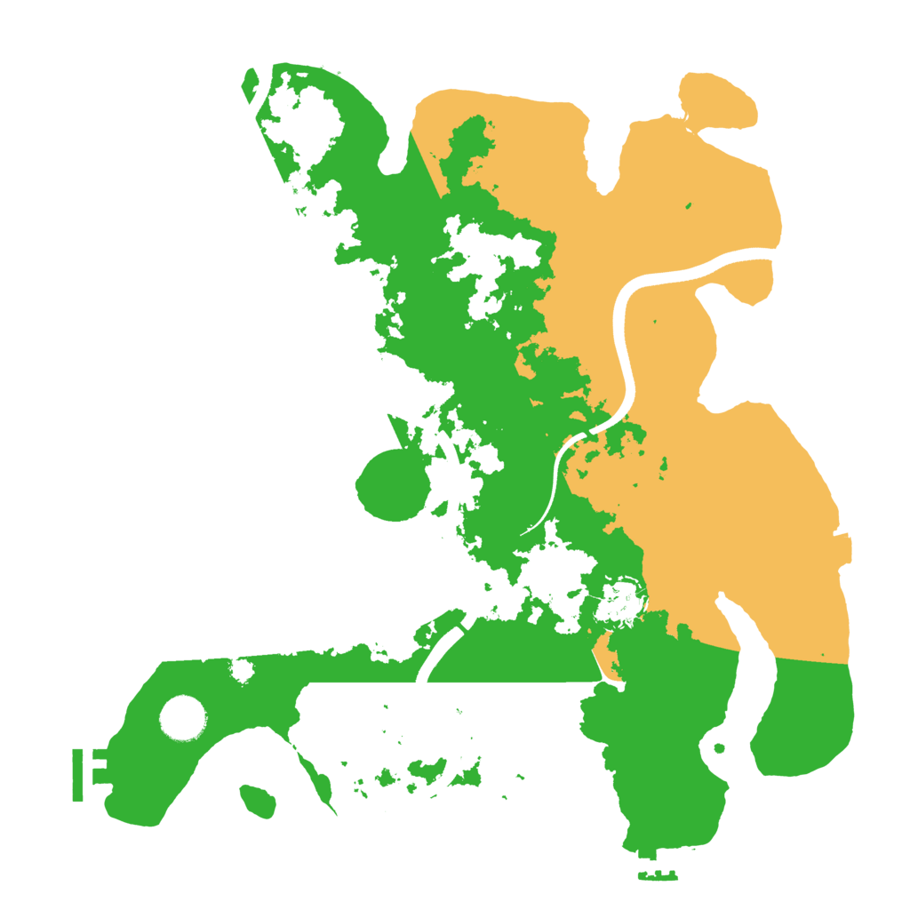 Biome Rust Map: Procedural Map, Size: 3500, Seed: 1123377772