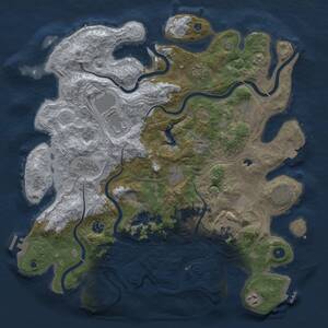 Thumbnail Rust Map: Procedural Map, Size: 4250, Seed: 1526682006, 16 Monuments