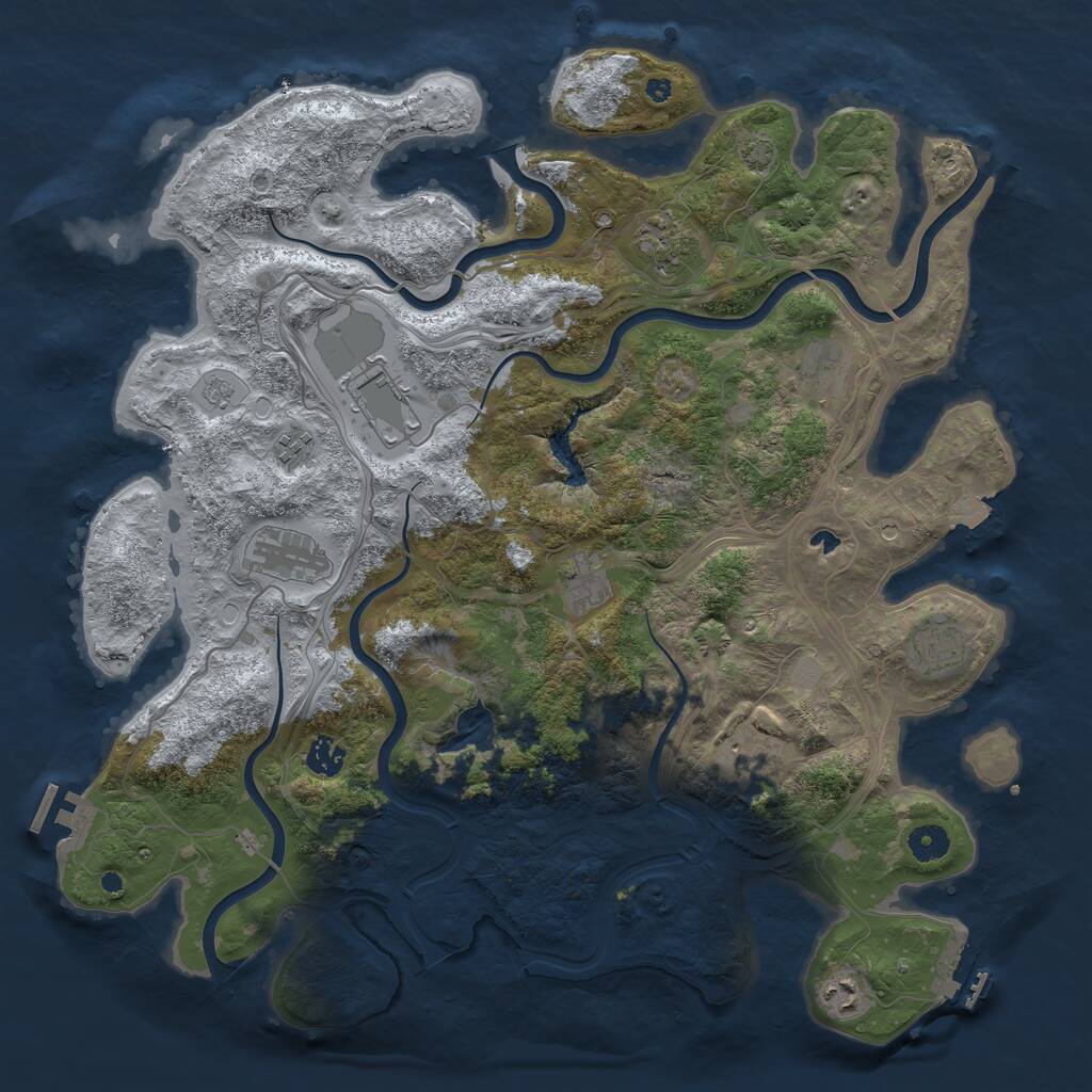 Rust Map: Procedural Map, Size: 4250, Seed: 1526682006, 16 Monuments