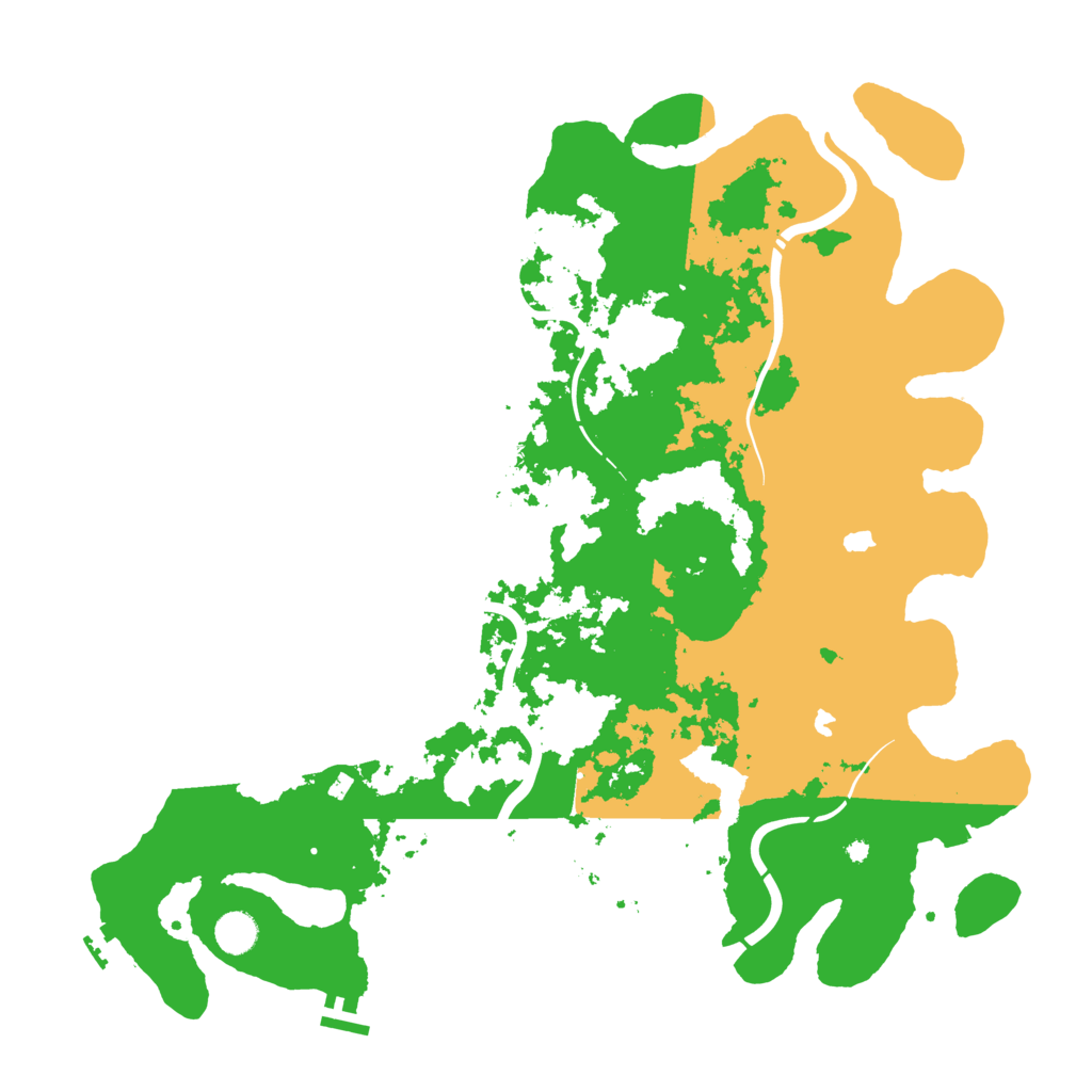 Biome Rust Map: Procedural Map, Size: 4500, Seed: 2105459049