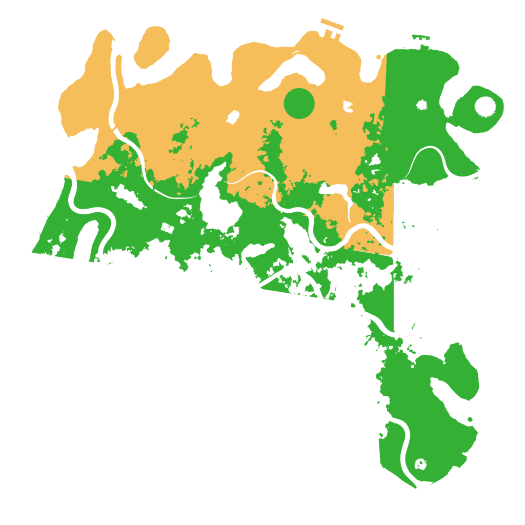 Biome Rust Map: Procedural Map, Size: 4500, Seed: 377735989