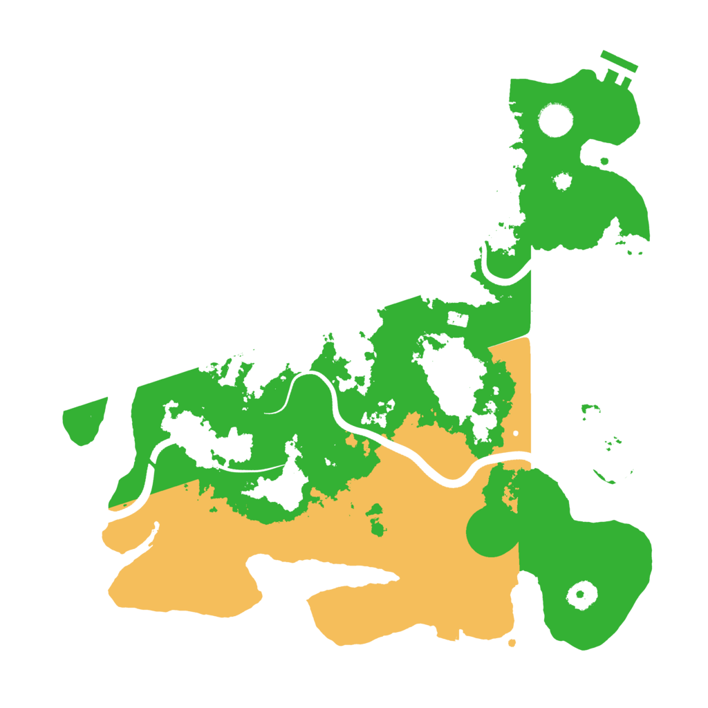 Biome Rust Map: Procedural Map, Size: 3700, Seed: 185633355