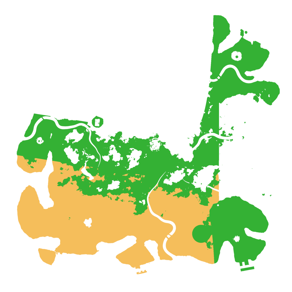 Biome Rust Map: Procedural Map, Size: 4300, Seed: 565620475