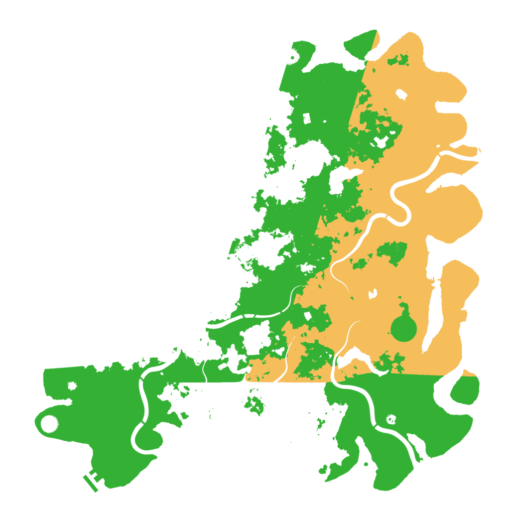 Biome Rust Map: Procedural Map, Size: 5176, Seed: 12343