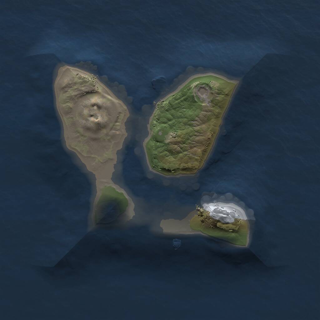 Rust Map: Procedural Map, Size: 1500, Seed: 327182894, 1 Monuments