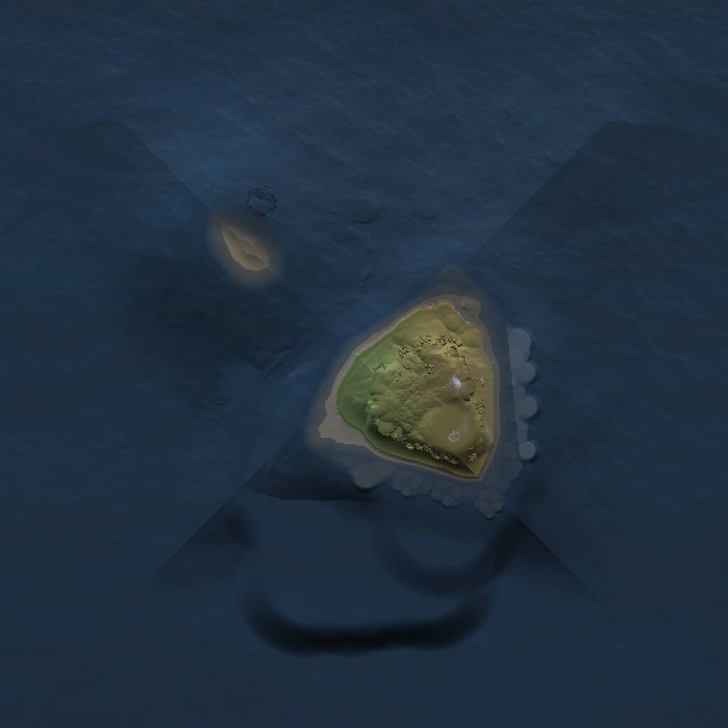 Rust Map: Procedural Map, Size: 1000, Seed: 1003105310, 1 Monuments