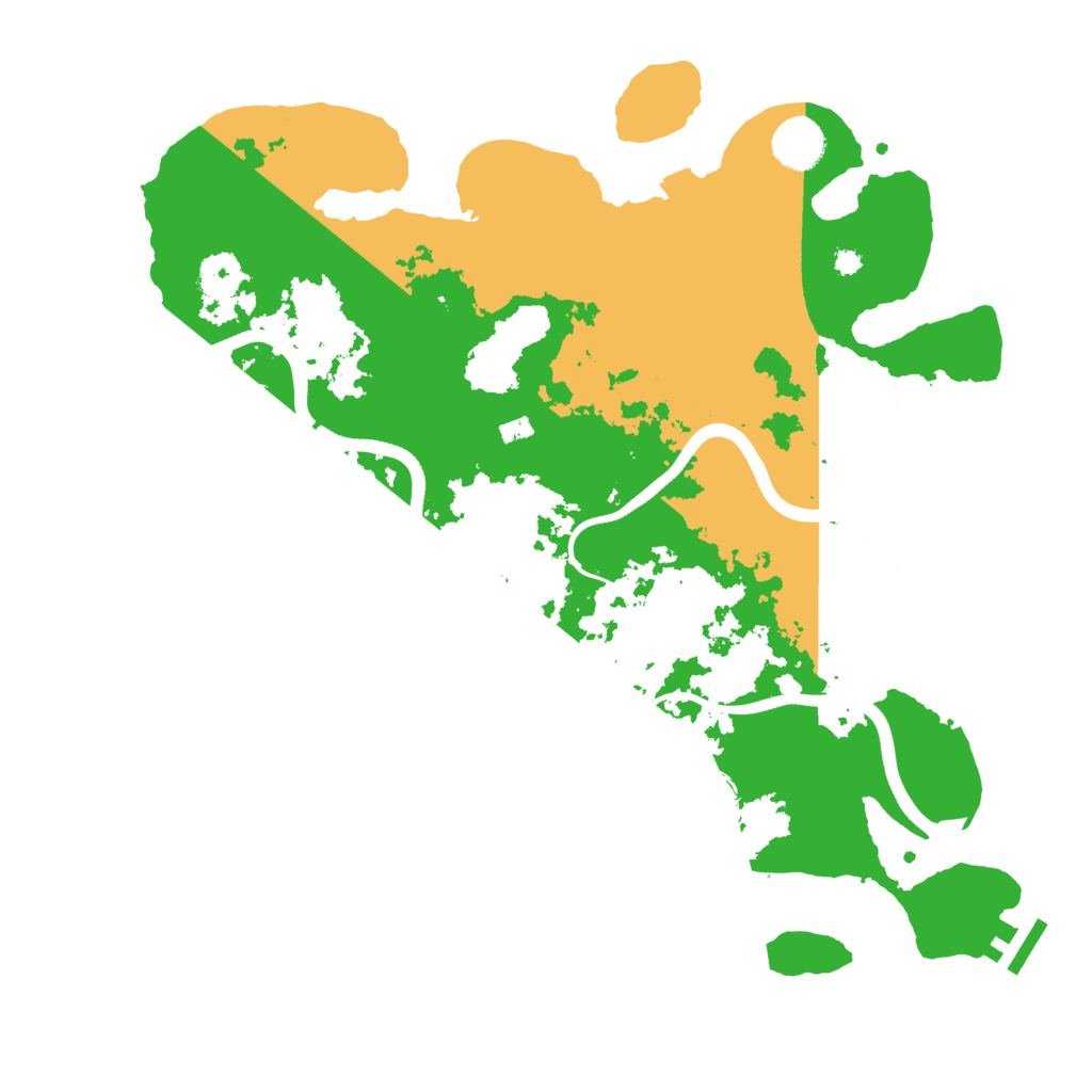 Biome Rust Map: Procedural Map, Size: 3700, Seed: 1263932275