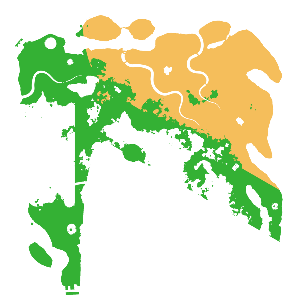 Biome Rust Map: Procedural Map, Size: 4500, Seed: 1111031881