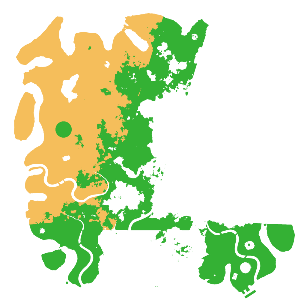 Biome Rust Map: Procedural Map, Size: 5000, Seed: 1796028166