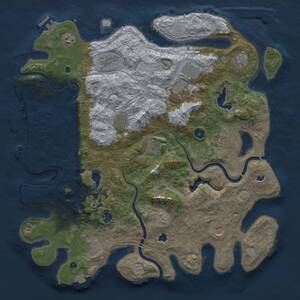 Thumbnail Rust Map: Procedural Map, Size: 4500, Seed: 933677493, 17 Monuments