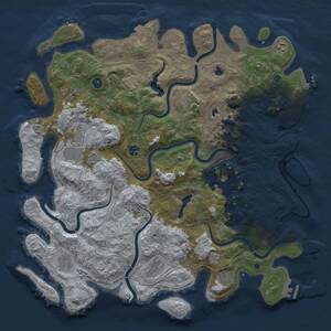Thumbnail Rust Map: Procedural Map, Size: 4800, Seed: 484112637, 16 Monuments