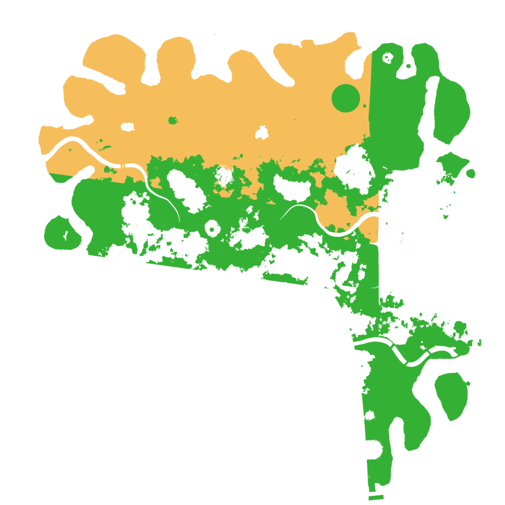 Biome Rust Map: Procedural Map, Size: 4700, Seed: 722606606