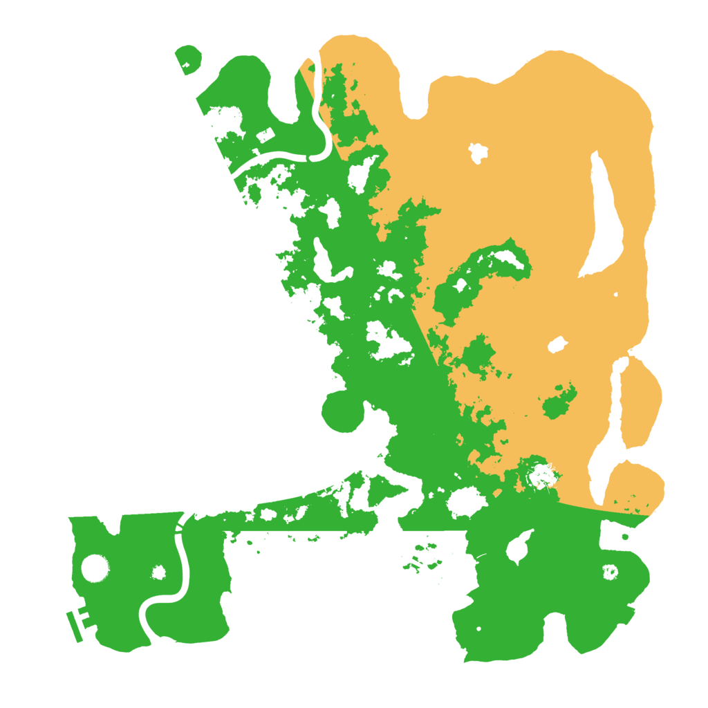 Biome Rust Map: Procedural Map, Size: 4500, Seed: 570629174
