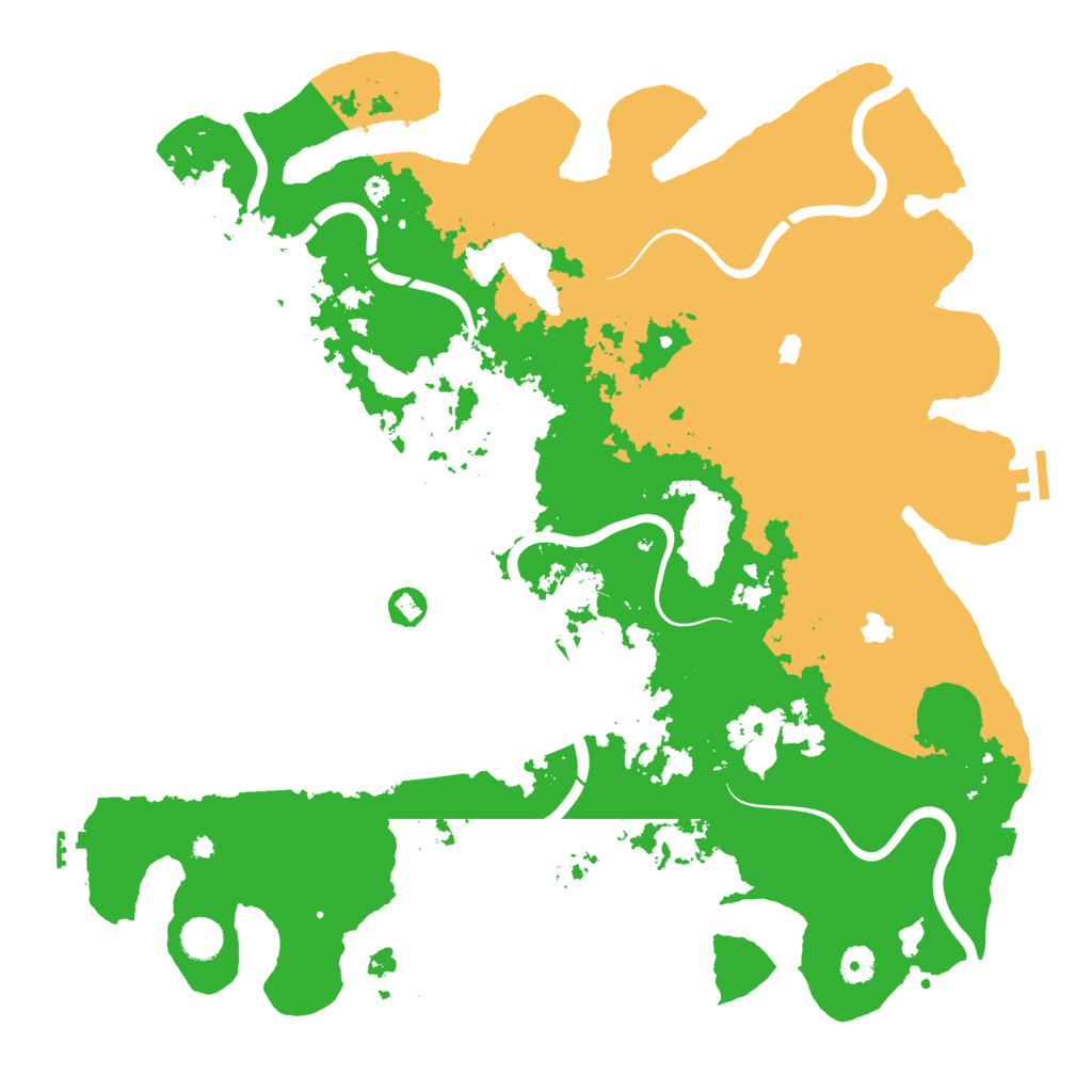 Biome Rust Map: Procedural Map, Size: 4500, Seed: 933340138