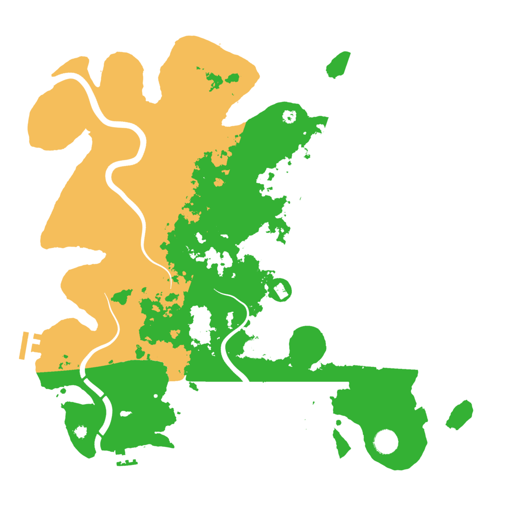 Biome Rust Map: Procedural Map, Size: 3700, Seed: 811941813