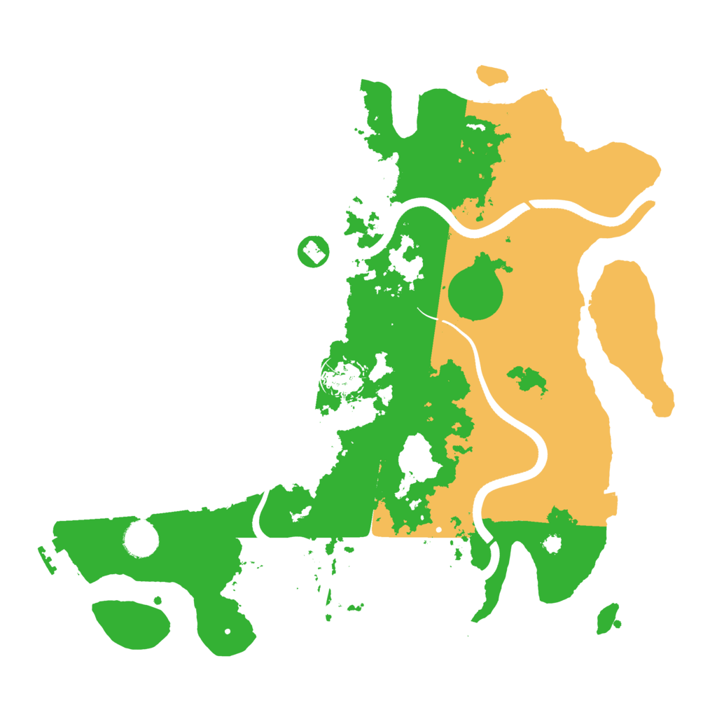 Biome Rust Map: Procedural Map, Size: 3600, Seed: 895247541