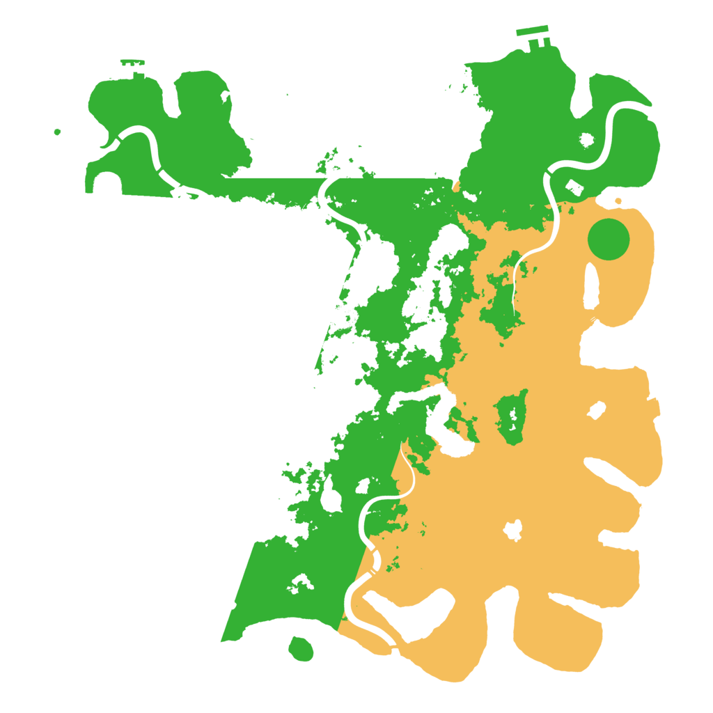 Biome Rust Map: Procedural Map, Size: 4500, Seed: 189468080