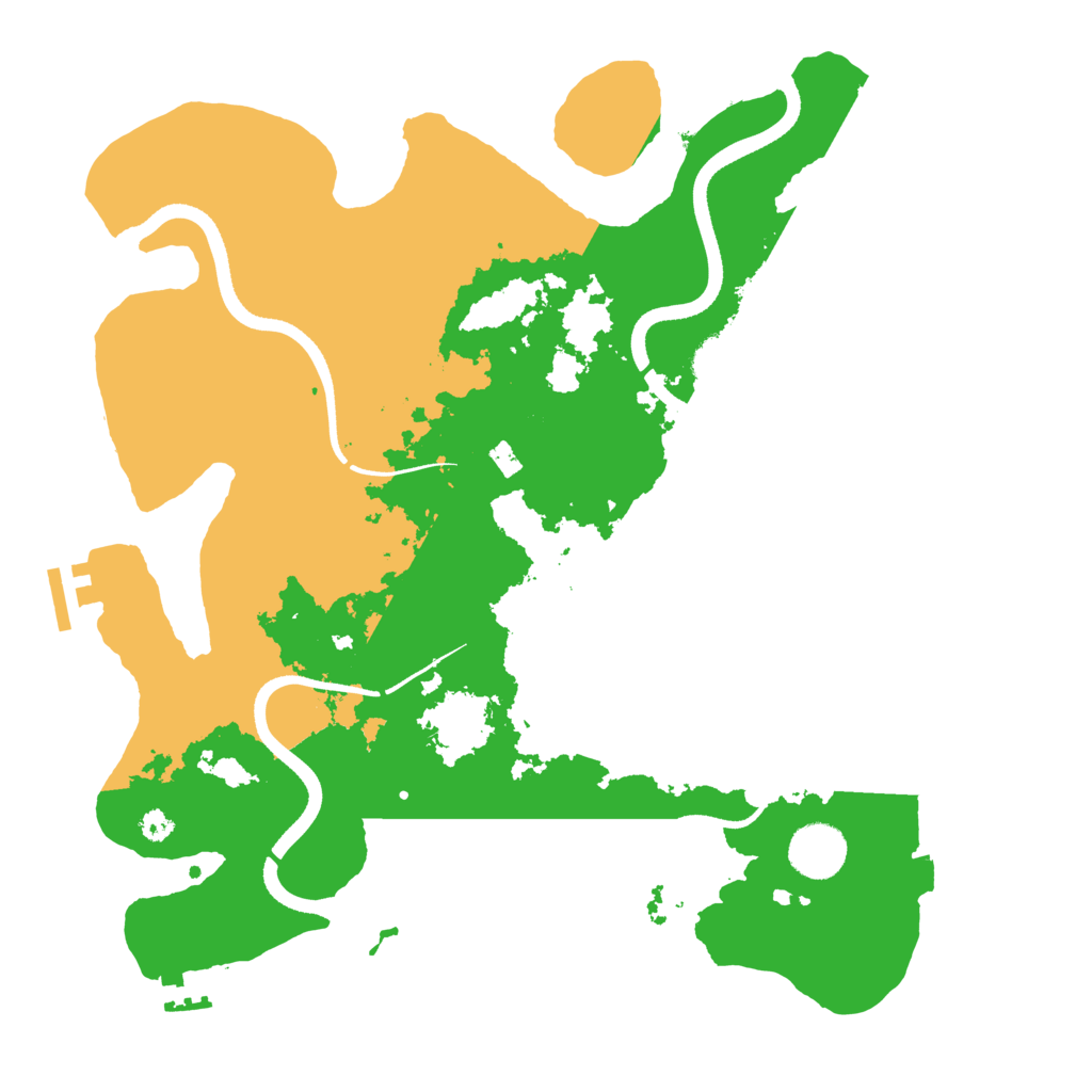 Biome Rust Map: Procedural Map, Size: 3500, Seed: 292197204