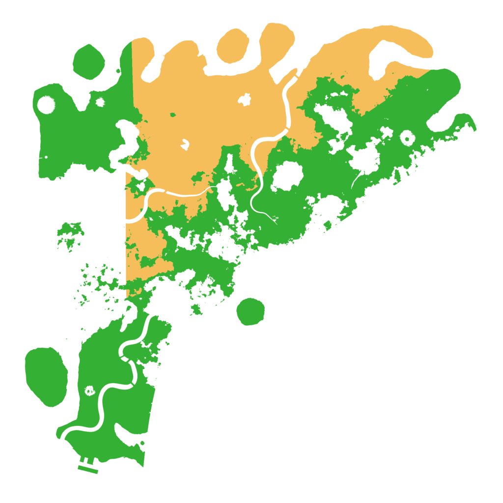 Biome Rust Map: Procedural Map, Size: 5000, Seed: 395867