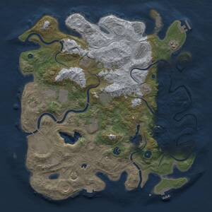 Thumbnail Rust Map: Procedural Map, Size: 4250, Seed: 1641734039, 17 Monuments