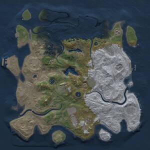 Thumbnail Rust Map: Procedural Map, Size: 4250, Seed: 1373114933, 17 Monuments